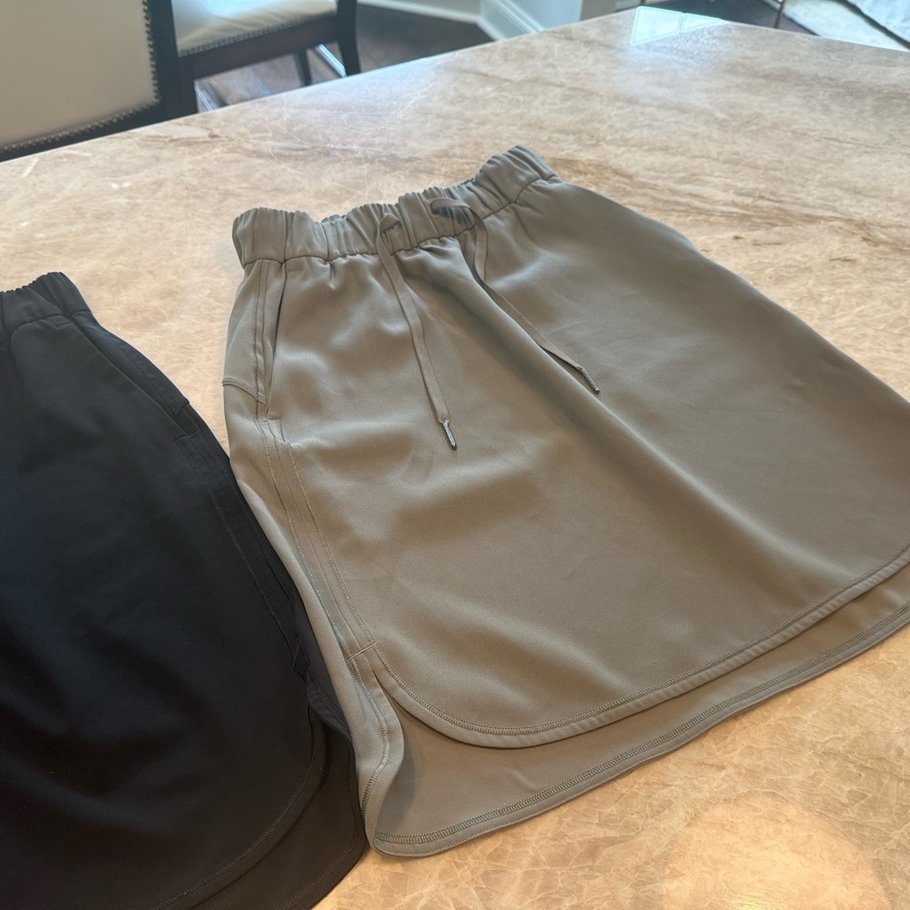lululemon athletica Gray High Low Mini Skirt Casual